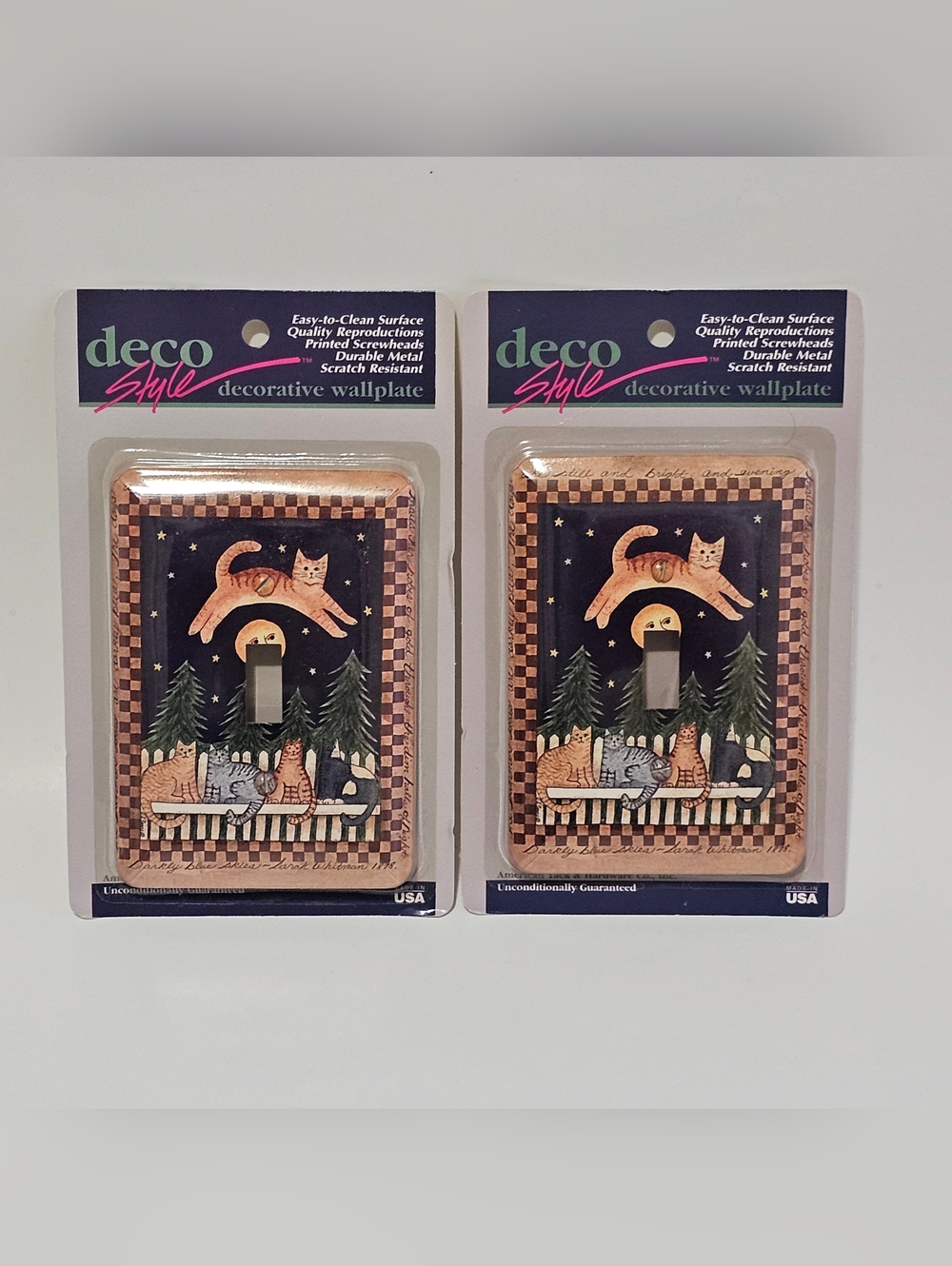 Deco Style Wallplates Light Switch Cover Cats Darkly Blue Skies Sarah Whitman